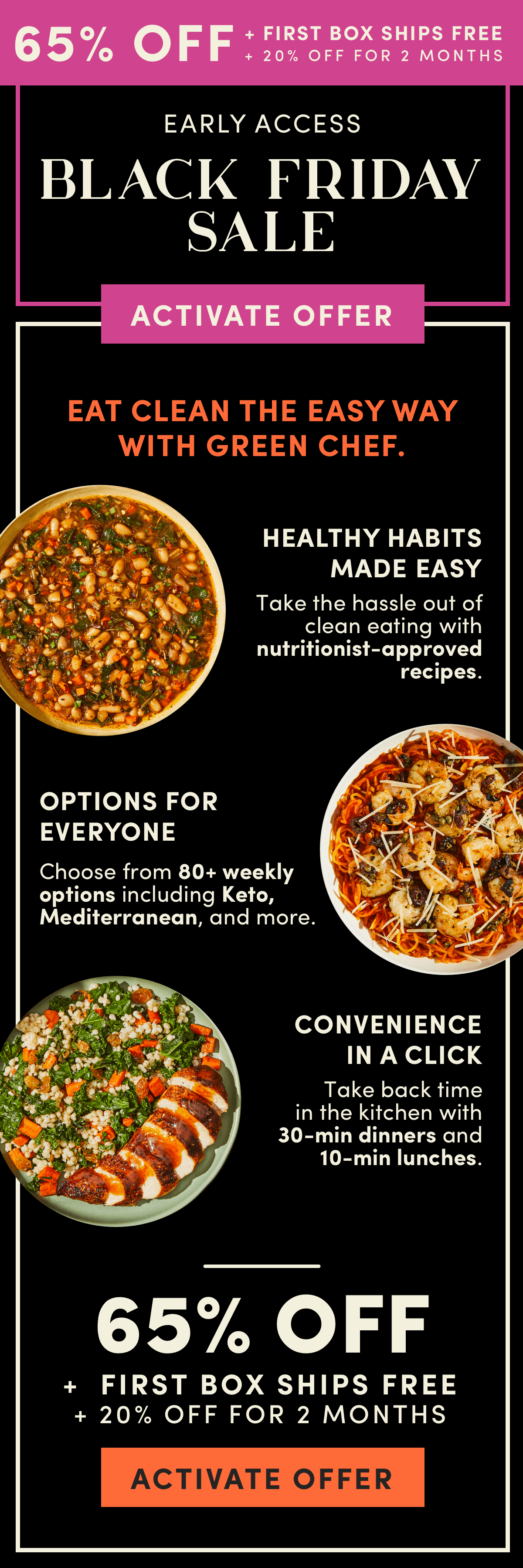 Fall flash sale to eat clean this season. Get 65% off + 20% off for 2 months. 