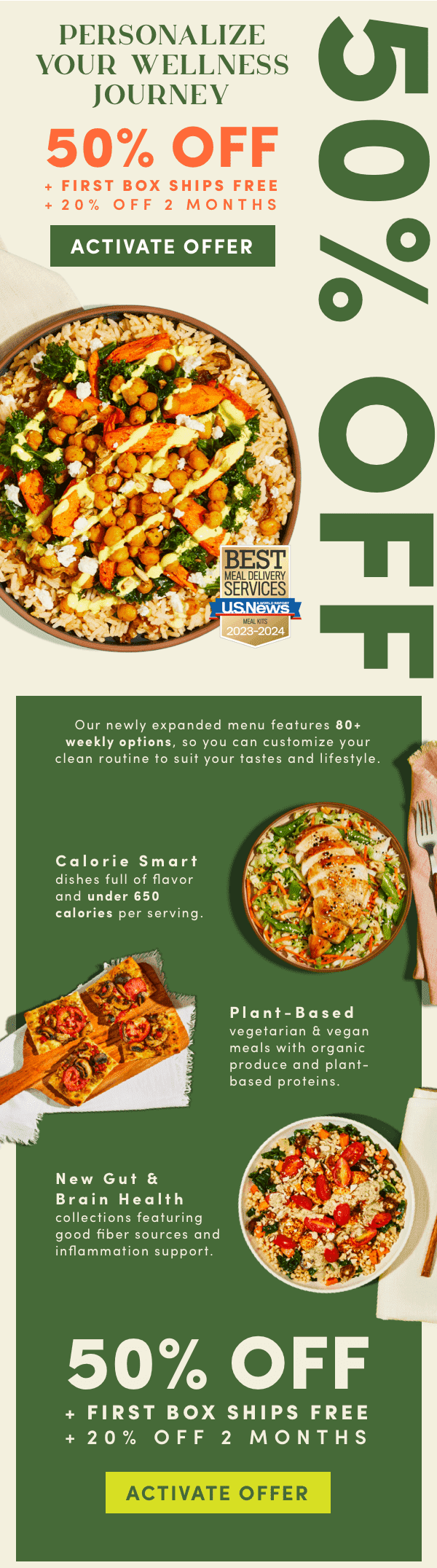 Personalize your wellness journey. 50% OFF + FIRST BOX SHIPS FREE + 20% OFF FOR 2 MONTHS.