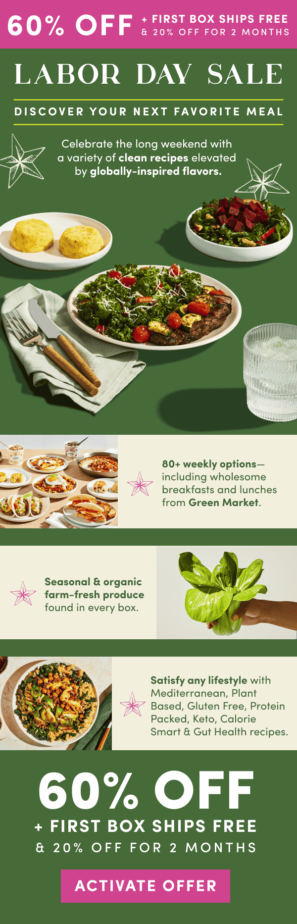 Labor Day Sale is ON! Get 60% off + first box ships free + 20% off for 2 months.