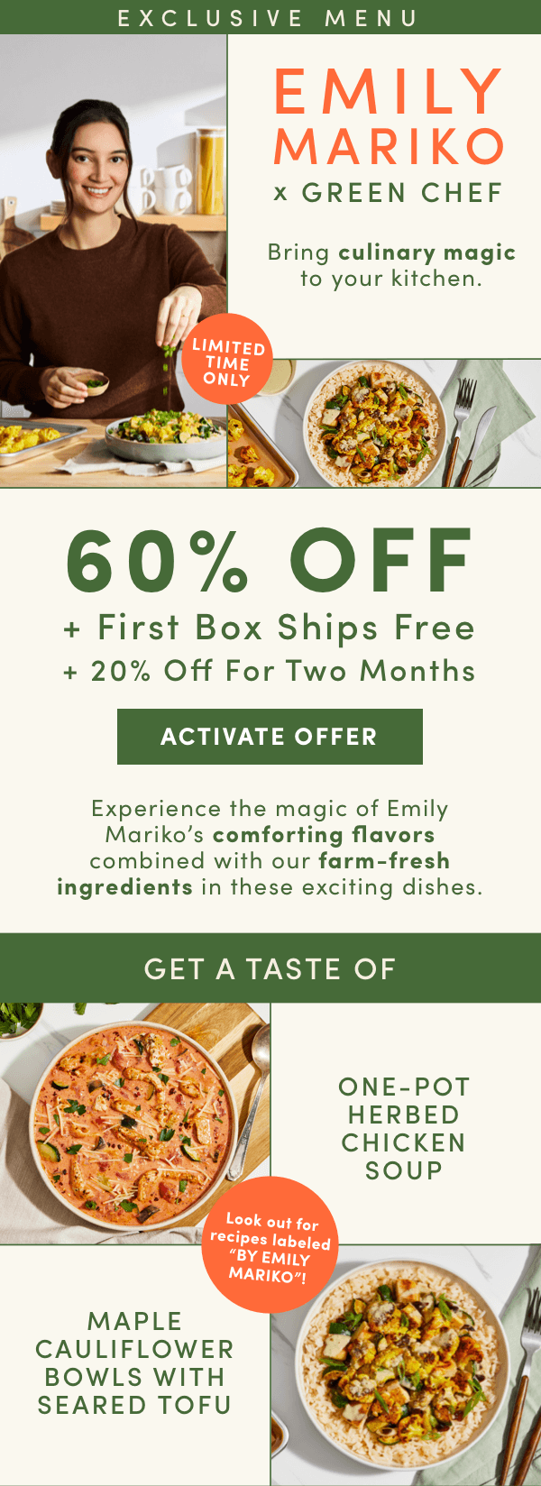 Bring culinary magic into your kitchen with our collab with Emily Mariko.