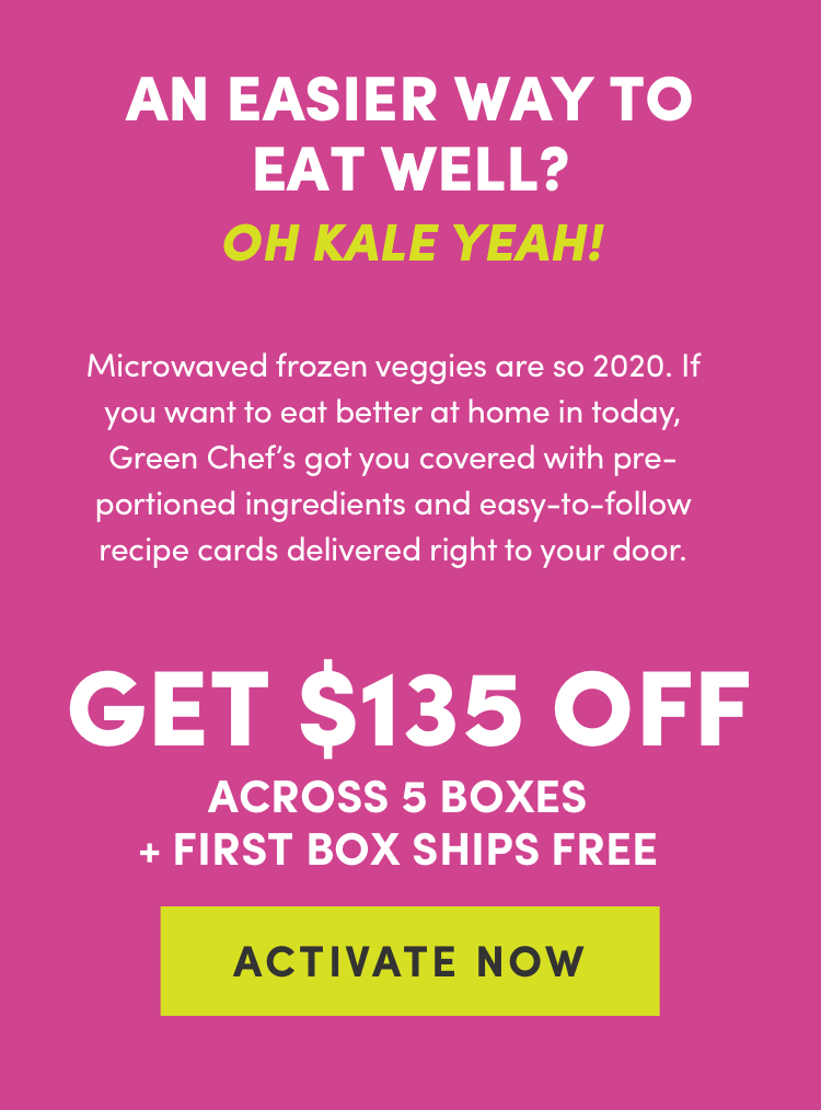 An easier way to eat well? Oh kale yeah! Get $135 Off Across 5 Boxes + First Box Ships Free