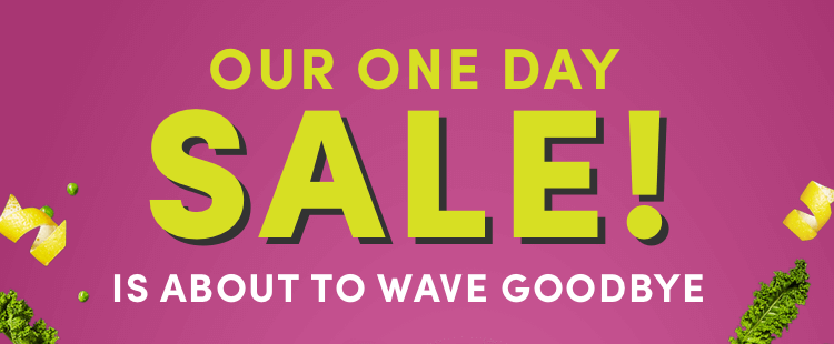 Our One Day Only Sale is About to Wave Goodbye