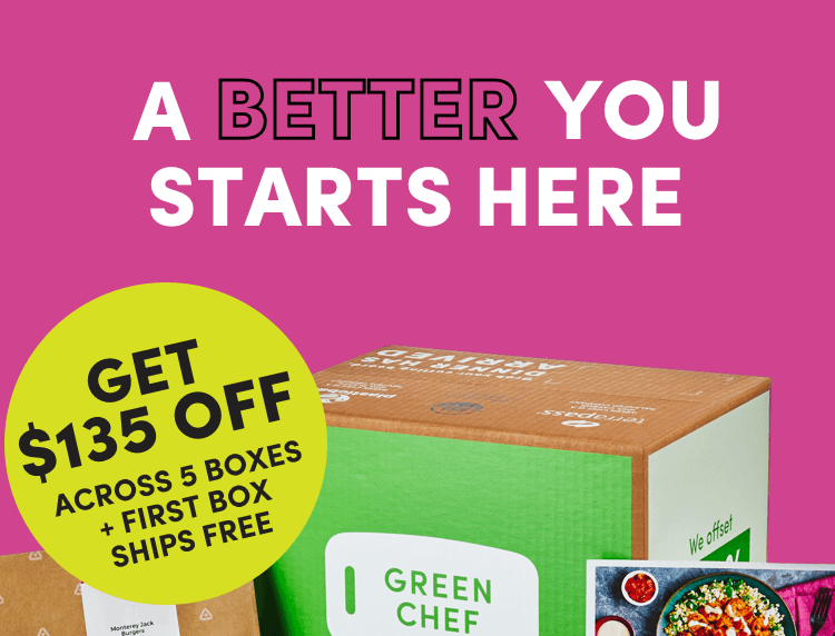 A better you starts here: get $135 OFF across 5 boxes + first box ships free