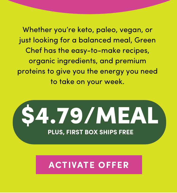 $4.79/Meal + First Box Ships Free | Activate Offer