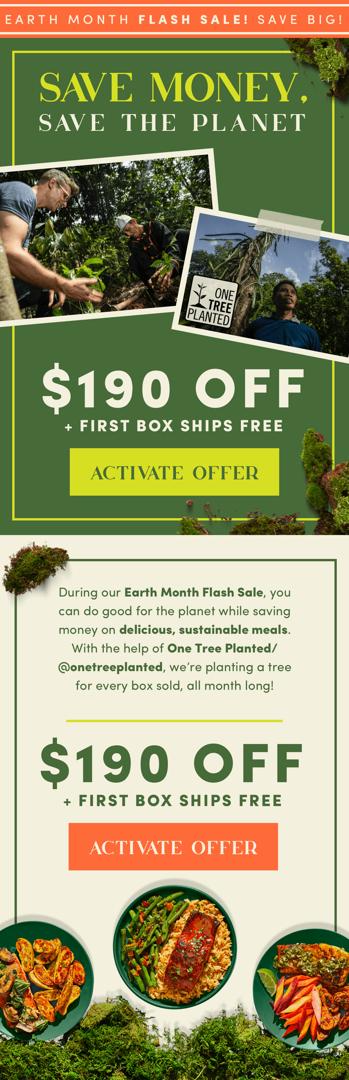 Save money, save the planet. Get $190 off + first box ships free. Activate your offer now.