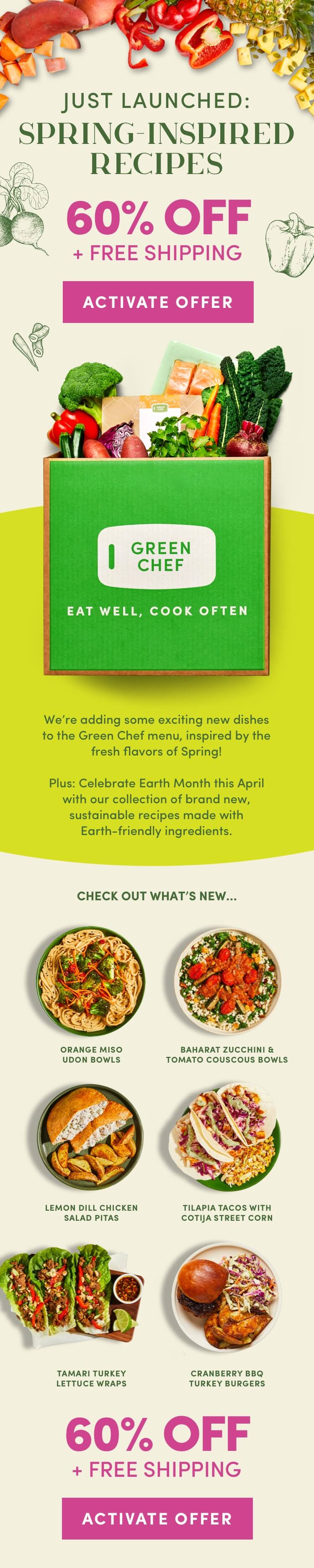 Spring inspired recipes are here! Grab 60% off + free shipping now. 