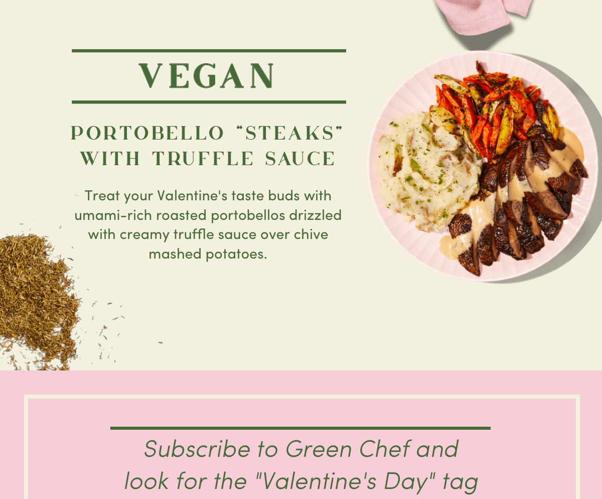 Portobello "steaks" with truffle  sauce
