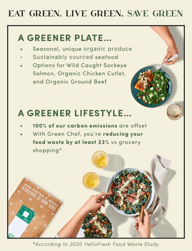Eat green, live green, SAVE green