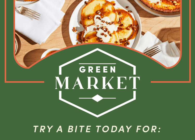 Green Market is LAUNCH - try a bite today