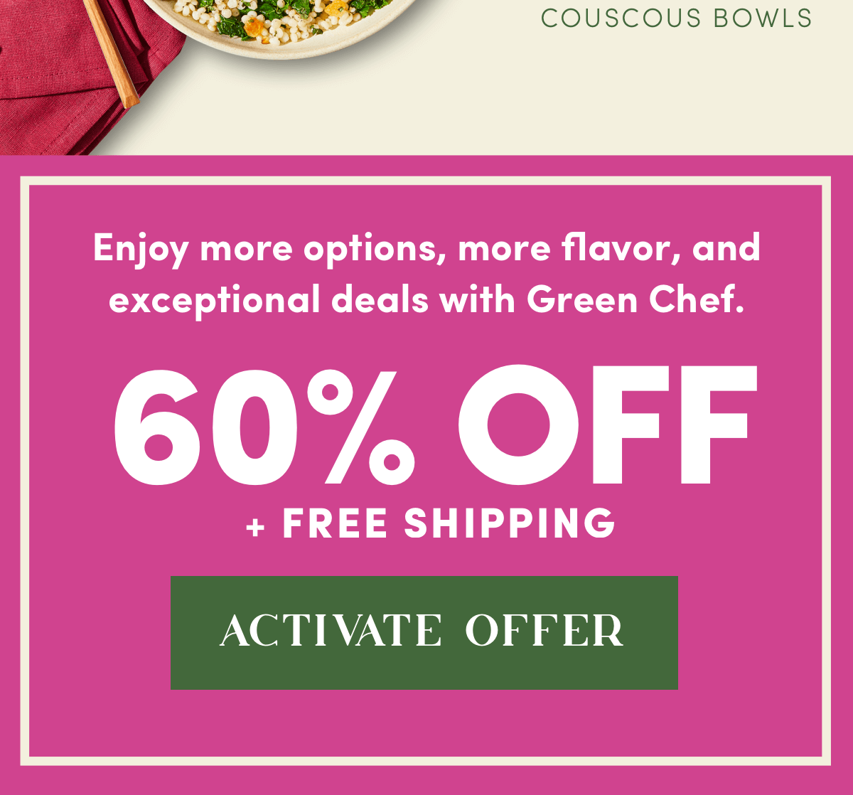 60% off + free shipping - Brand New Recipes