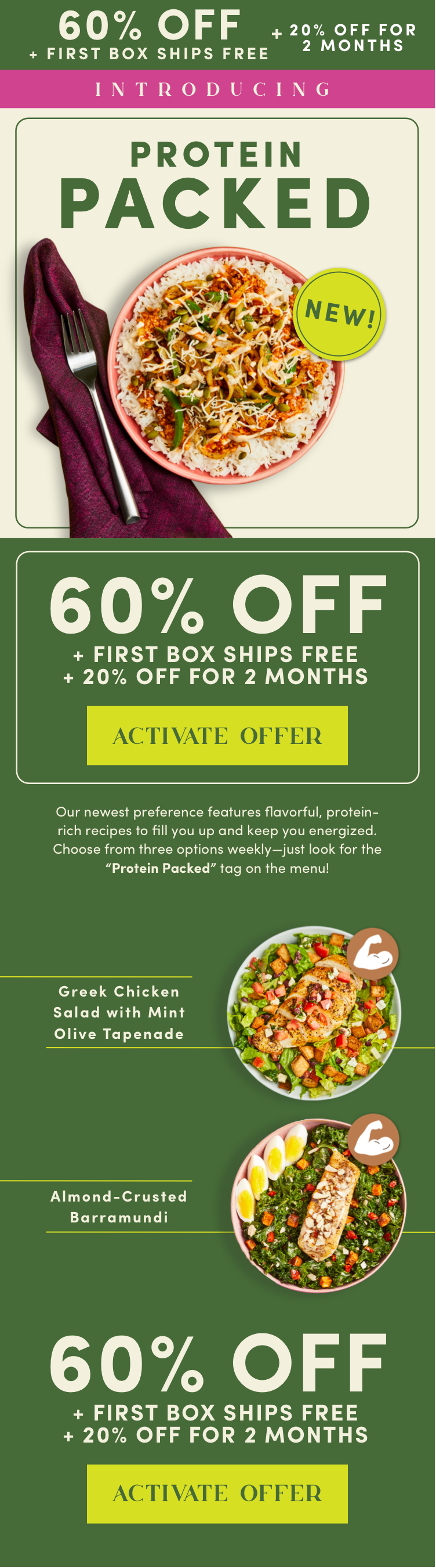 60% off + free shipping