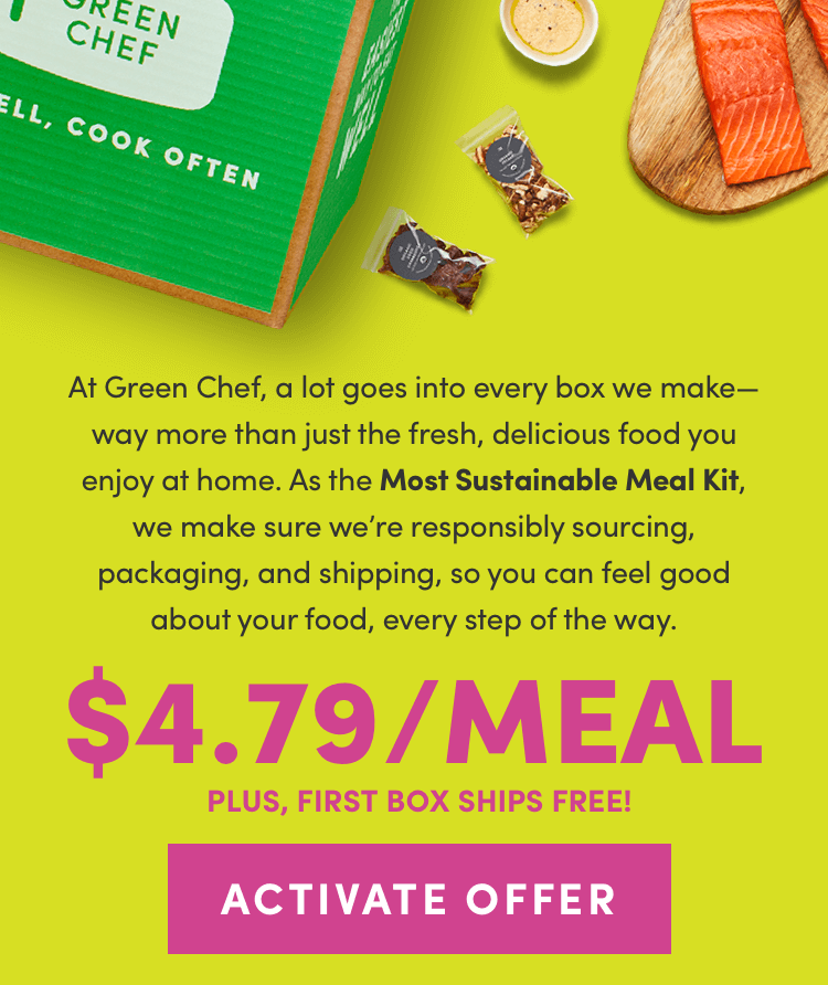 $4.79/Meal + First Box Ships Free | Activate Offer