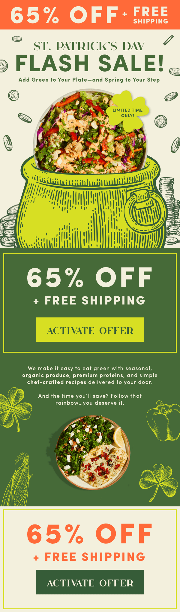 65% off + free shipping