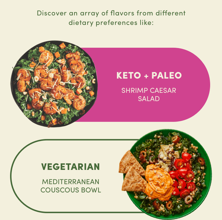 Discover an array of flavors from different dietary preferences: