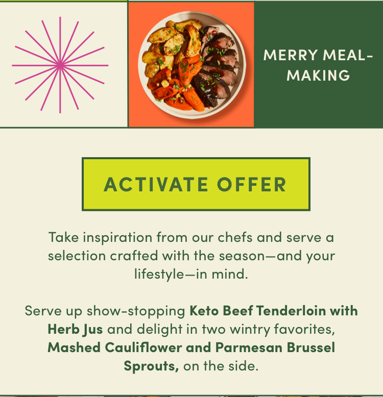 Merry meal-making | Activate Offer