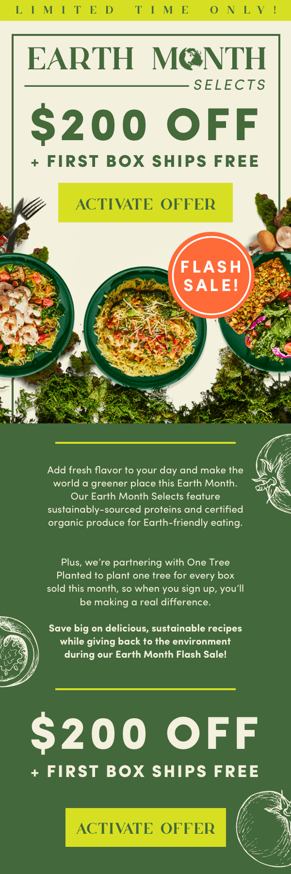 For every box sold during our Earth Month Flash sale, we will plant a tree in northern Thailand. Activate your offer of $200 off + first box ships free.