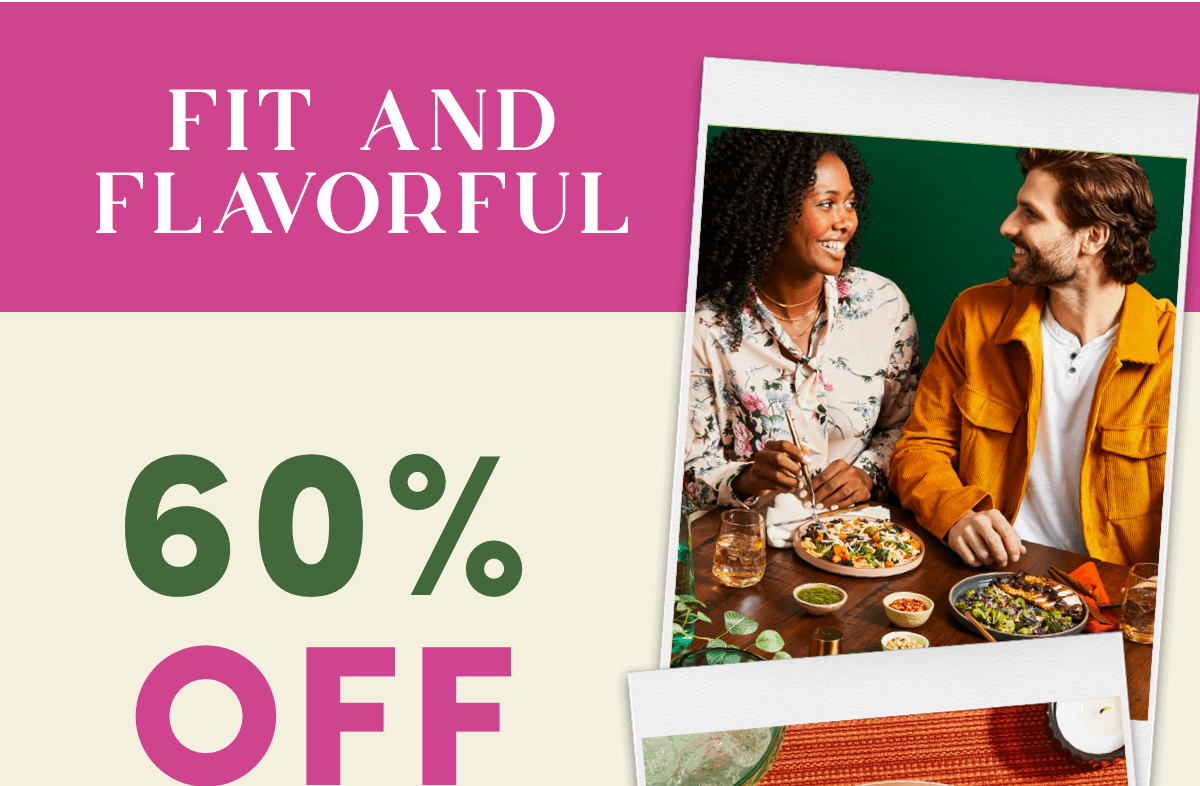 Meals for your schedule 60% OFF + Free shipping